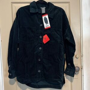 NWT! Oh so cozy Matty M Corduroy evergreen shacket size medium
